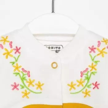 Комбинезон детский, цвет горчичный, рост 80 см