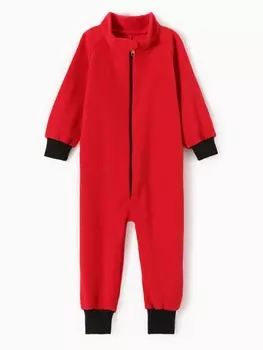 Комбинезон детский, микс, красный, рост 92 см
