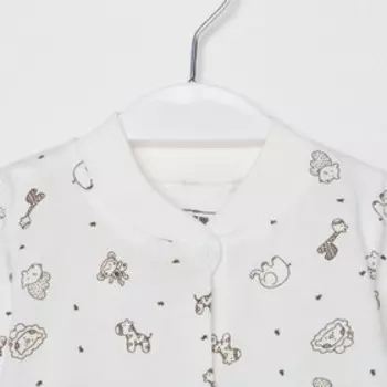 Комбинезон детский, цвет молочный, рост 68 см