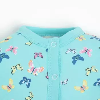 Комбинезон детский, цвет мятный, рост 68см