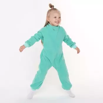 Комбинезон детский, воротник-стойка, цвет мятный, рост 80-86 см