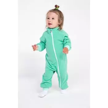 Комбинезон детский, воротник-стойка, цвет мятный, рост 98-104 см
