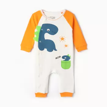 Комбинезон детский, цвет оранжевый, рост 62 см