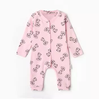 Комбинезон детский, цвет розовый, рост 62 см