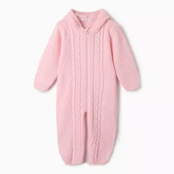 Комбинезон детский, цвет розовый, рост 74-80 см