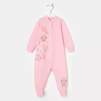 Комбинезон детский, цвет розовый, рост 80 см