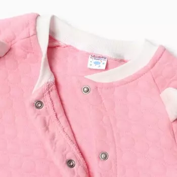 Комбинезон детский, цвет розовый, рост 86 см