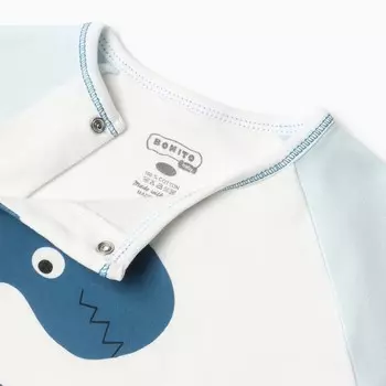 Комбинезон детский, цвет светло-голубой, рост 68 см