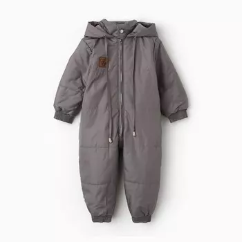 Комбинезон детский, цвет светло-серый, рост 92 см