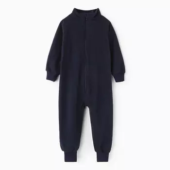 Комбинезон детский, тёмно-синий, рост 86-92 см