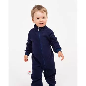 Комбинезон воротник-стойка, тёмно-синий, рост 92-98 см