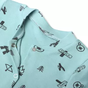 Комбинезон детский, цвет зеленый, рост 68 см