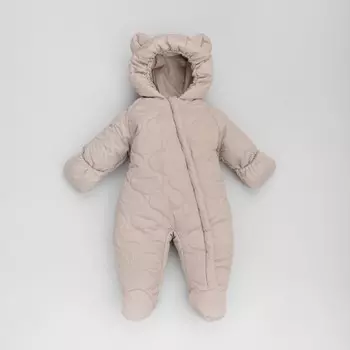 Комбинезон детский демисезонный KinDerLitto «Аванти-1», рост 62-68 см, цвет капучино