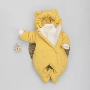 Комбинезон детский демисезонный KinDerLitto «Аванти-1», рост 68-74 см, цвет горчица