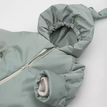 Комбинезон детский демисезонный KinDerLitto «Гномич-1», рост 68-74 см, цвет полынь