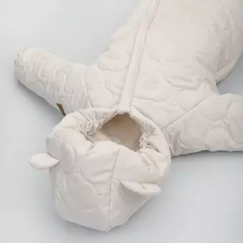 Комбинезон детский демисезонный открытый KinDerLitto «Аванти-2», рост 74-80 см, цвет светло-бежевый