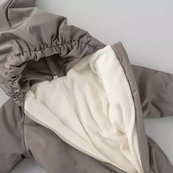 Комбинезон детский демисезонный открытый KinDerLitto «Гномич-2», рост 86-92 см, цвет шоколад