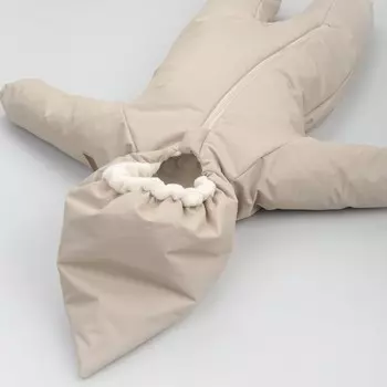 Комбинезон детский демисезонный открытый KinDerLitto «Новый домовёнок-2», рост 86-92 см, цвет светло-бежевый