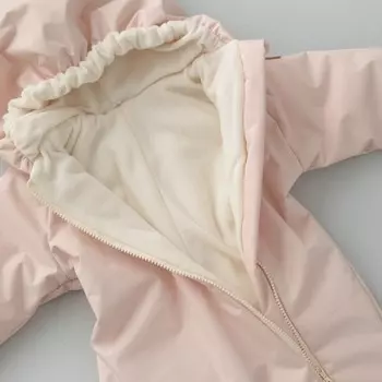 Комбинезон детский демисезонный открытый KinDerLitto «Новый домовёнок-2», рост 80-86 см, цвет пудра