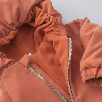 Комбинезон детский демисезонный открытый KinDerLitto «Верт-2», рост 86-92 см, цвет терракотовый