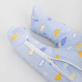 Комбинезон детский KinDerLitto «Ассорти. Облачка», рост 56-62 см, цвет голубой