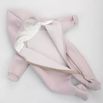 Комбинезон детский KinDerLitto «Карамелле-1», рост 56-62 см, цвет пыльная сирень