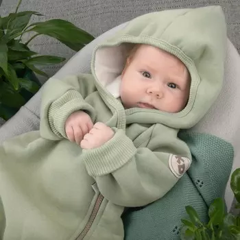 Комбинезон детский KinDerLitto «Карамелле-1», рост 56-62 см, цвет тёмно-оливковый