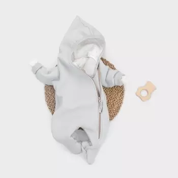 Комбинезон детский KinDerLitto «Карамелле-1», рост 62-68 см, цвет светло-серый