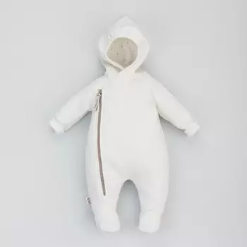 Комбинезон детский KinDerLitto «Карамелле-1», рост 68-74 см, цвет сахар с бежевым