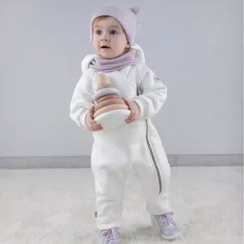 Комбинезон детский KinDerLitto «Карамелле-2», рост 80-86 см, цвет сахар с бежевым