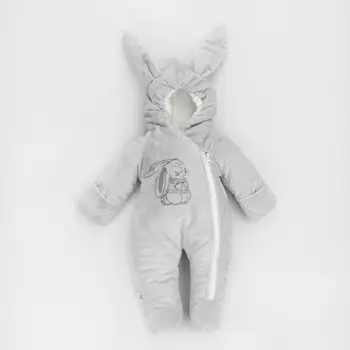 Комбинезон детский KinDerLitto «Лапушка», рост 62-68 см, цвет серый