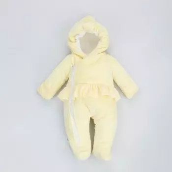 Комбинезон детский KinDerLitto «Леди», рост 56-62 см, цвет жёлтый