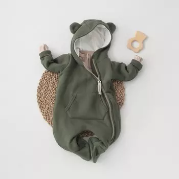 Комбинезон детский KinDerLitto «Пикколино-1», рост 74-80 см, цвет хаки