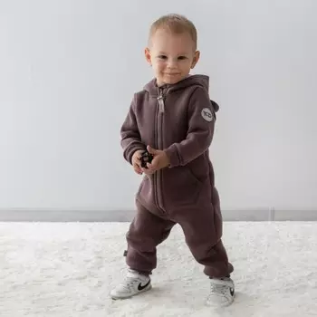 Комбинезон детский KinDerLitto «Пикколино-2», рост 80-86 см, цвет шоколад