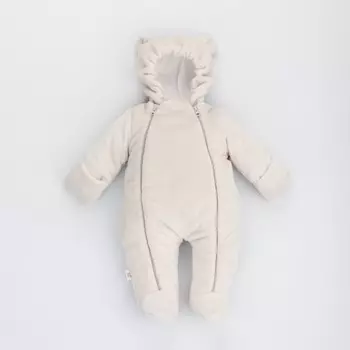 Комбинезон детский KinDerLitto «Топтыжка», рост 56-62 см, цвет бежевый