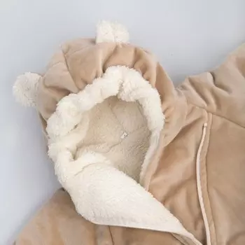 Комбинезон детский KinDerLitto «Веснушка», рост 56-62 см, цвет капучино