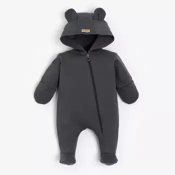 Комбинезон детский MINAKU, цвет графитовый, рост 62-68 см
