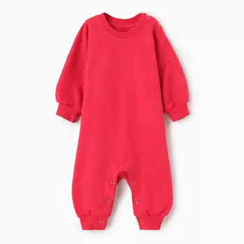 Комбинезон детский MINAKU цвет малиновый, рост 56-62 см