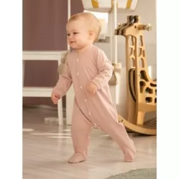 Комбинезон детский Nature, рост 56 см, цвет бежевый