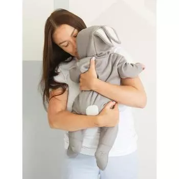 Комбинезон детский, рост 74 см, цвет серый