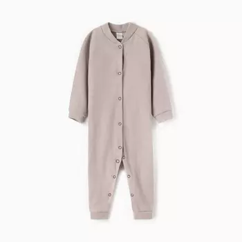 Комбинезон детский с открытыми ножками, цвет серый, рост 74