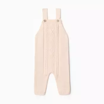 Комбинезон детский вязаный MINAKU, рост 68-74, цвет бежевый