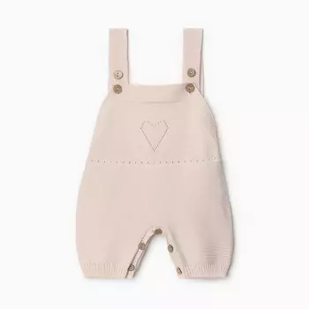 Комбинезон детский вязаный MINAKU, рост 68-74, бежевый