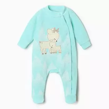 Комбинезон для детей, цвет мятный, рост 62 см