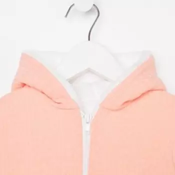 Комбинезон для девочки, цвет персик, рост 74 см