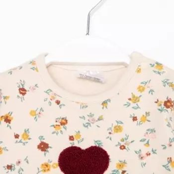 Комбинезон для девочки, цвет бежевый, рост 50-56