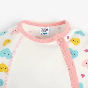 Комбинезон для девочки, цвет розовый/облачко, рост 68 см