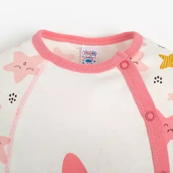 Комбинезон для девочки, цвет розовый/звёздочка, рост 80 см