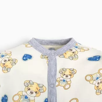 Комбинезон для девочки, цвет ванильный, рост 62см (1-3м)