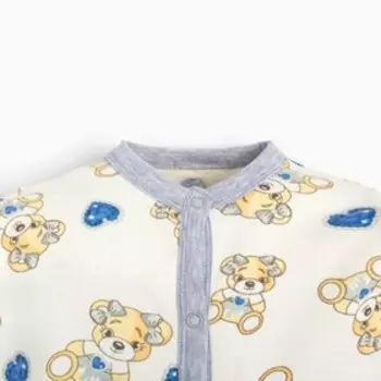 Комбинезон для девочки, цвет ванильный, рост 56см (0-1м)